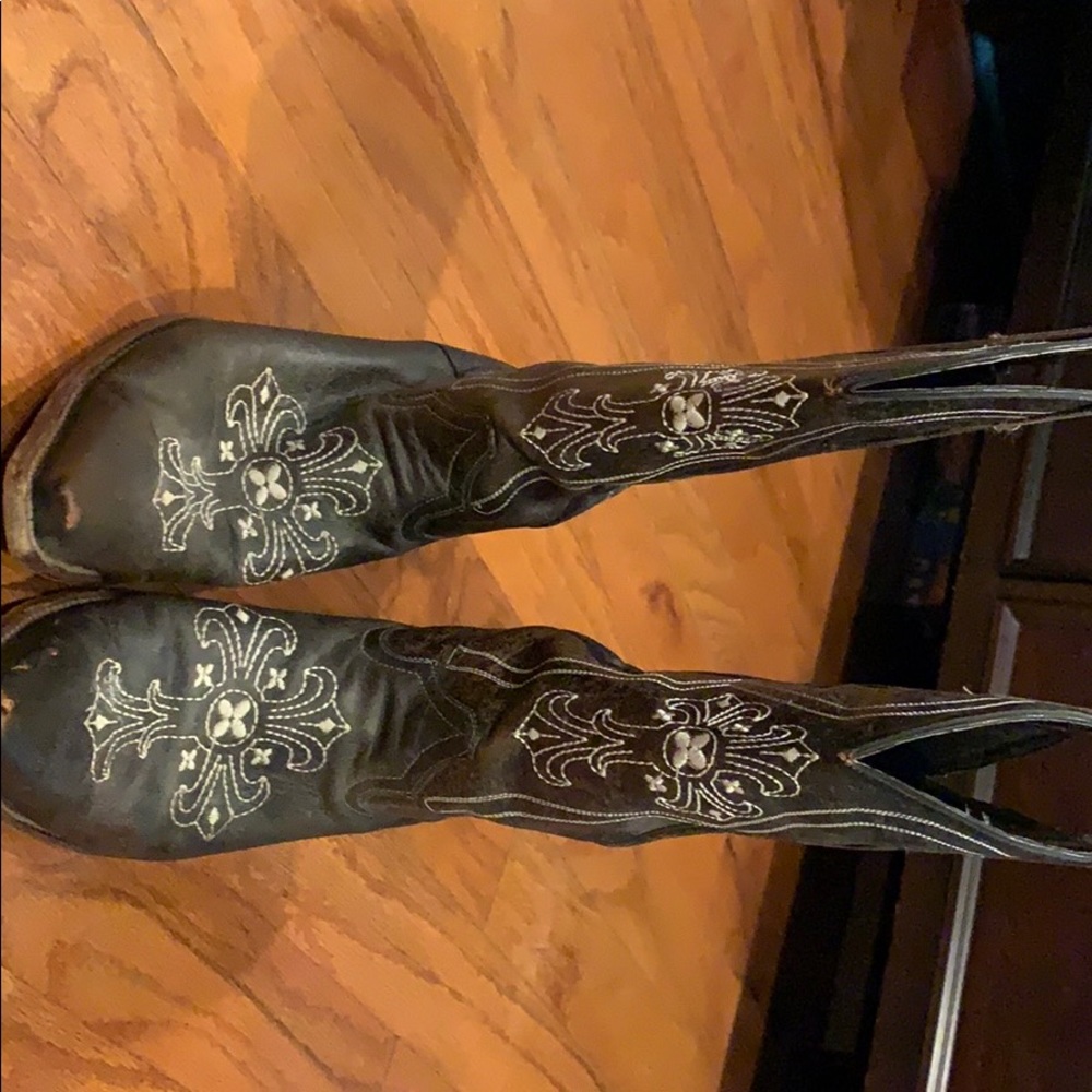 Pecos Bill cowgirls leather boots